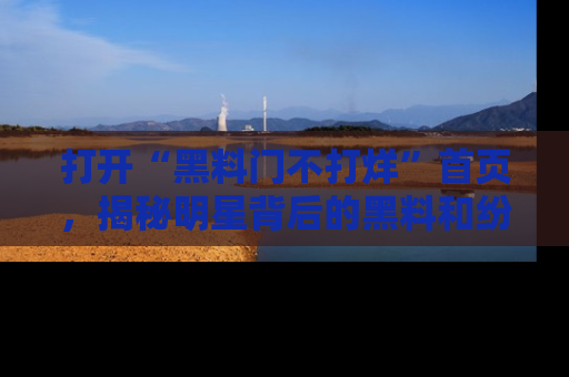 打开“黑料门不打烊”首页，揭秘明星背后的黑料和纷争真相！