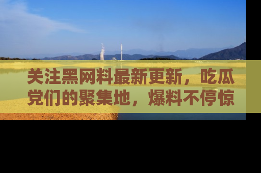 关注黑网料最新更新，吃瓜党们的聚集地，爆料不停惊喜连连！