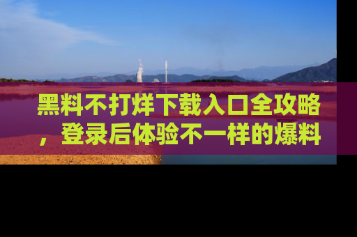 黑料不打烊下载入口全攻略，登录后体验不一样的爆料乐趣！