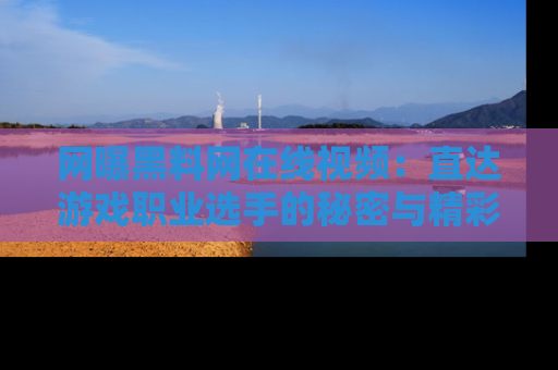 网曝黑料网在线视频：直达游戏职业选手的秘密与精彩动漫片段！