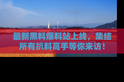 最新黑料爆料站上线，集结所有扒料高手等你来访！